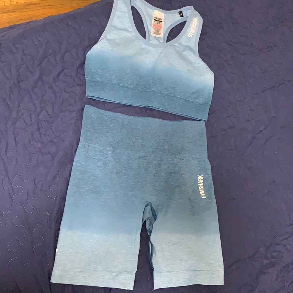 Gymshark adapt ombré shorts and bra set size S